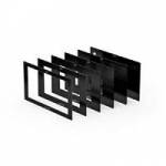 ARRI (K2.0000676) Set of 5 SMB-1 Mattes ANAM with 2:1 Ratio Openings & 1 Plain Protective Cover ARRI (K2.0000676) Set of 5 SMB-1 Mattes ANAM with 2:1 Ratio Openings & 1 Plain Protective Cover